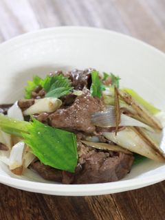 牛肉と長ネギの大葉塩ダレ炒め-レシピのメイン写真