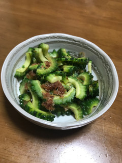簡単！夏野菜ゴーヤとおかかの和え物-レシピのメイン写真