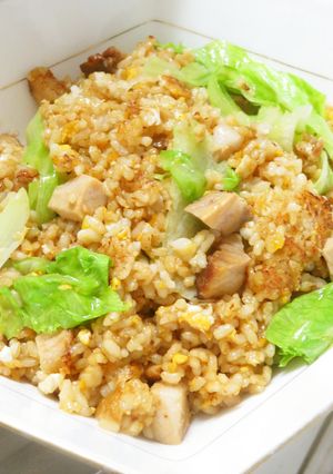 シットリした食感が◎☆煮豚とレタスの炒飯-レシピのメイン写真
