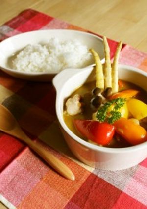 ネマガリダケのグリーンカレー-レシピのメイン写真