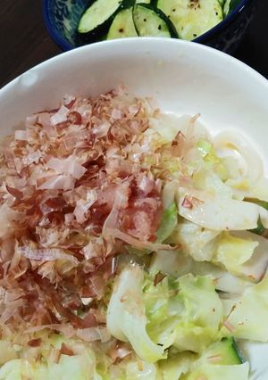 ズッキーニの豆乳スープうどん-レシピのメイン写真