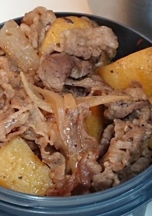 ビーフとポテトとオニオンのレモン醤油炒め-レシピのメイン写真