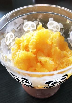 フルーツ缶とカルピスでかき氷-レシピのメイン写真