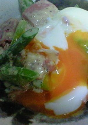 アスパラとベーコンのカルボナーラ風♪-レシピのメイン写真