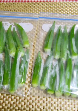 ★簡単!オクラの冷凍保存です♪-レシピのメイン写真