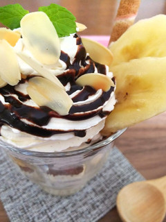 ・。*おうちでチョコバナナパフェ*。・-レシピのメイン写真