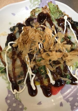 カットサラダ救済お好み焼き-レシピのメイン写真