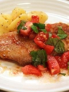 シタビラメのムニエルトマトソース-レシピのメイン写真