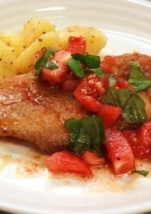 シタビラメのムニエルトマトソース-レシピのメイン写真