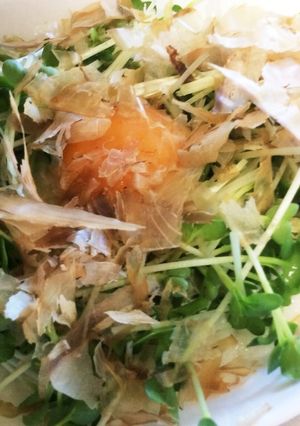 超簡単★山芋・オクラ・カイワレのサラダ-レシピのメイン写真