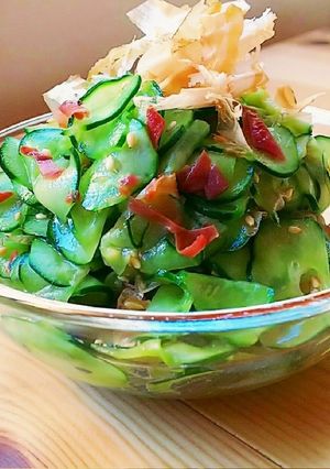 ✳️梅おかか胡瓜の中華風酢物✳️夏の定番-レシピのメイン写真