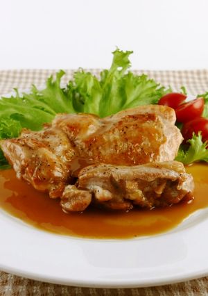 鶏もも肉の白ワインヴィネガー煮込み-レシピのメイン写真