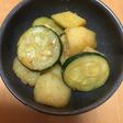 ズッキーニとじゃがいもの塩麹炒め♪