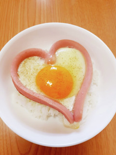 愛する家族へ✨簡単ラブリー目玉焼き❤-レシピのメイン写真