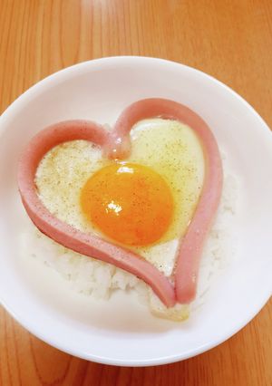 愛する家族へ✨簡単ラブリー目玉焼き❤-レシピのメイン写真
