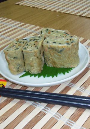 永谷園のさけ茶漬けで卵焼き-レシピのメイン写真