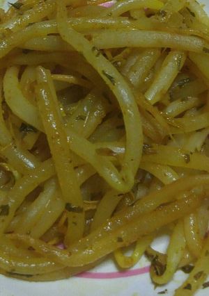 香草パン粉の後のフライパンでもやしソテ~-レシピのメイン写真