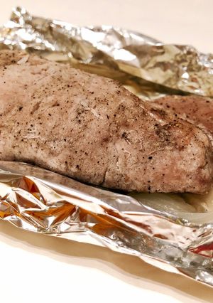 オーブンで☆旨旨♪豚ヒレ肉のホイル焼き-レシピのメイン写真