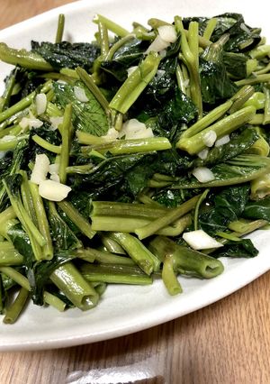空芯菜のにんにく炒め-レシピのメイン写真