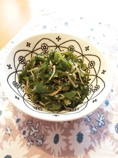 ご飯がススム♡ピーマンとシラスの甘辛炒め-レシピのメイン写真