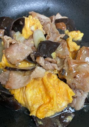 豚肉、卵、きくらげの炒め物-レシピのメイン写真