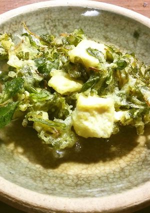 SDGs 豆腐とスベリヒユのかき揚げ-レシピのメイン写真