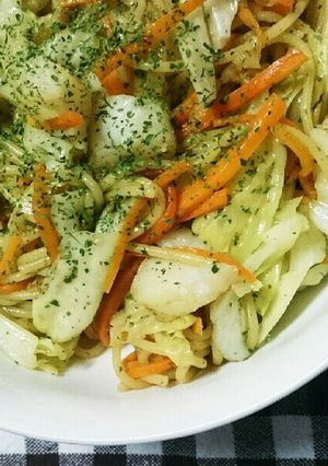 カレイのしょうゆパスタ-レシピのメイン写真