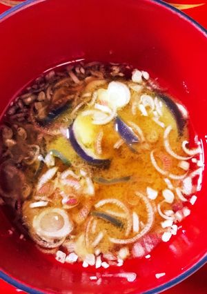 ナスの味噌汁にミョウガの吸い口-レシピのメイン写真