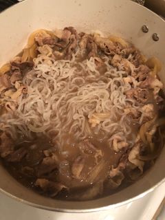 冷凍牛肉活用 簡単 しらたき入り 牛丼-レシピのメイン写真