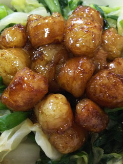 簡単美味・牛もつの山椒焼きと温野菜添え-レシピのメイン写真