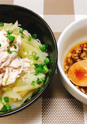 フレッシュザーサイのぶっかけ素麺-レシピのメイン写真