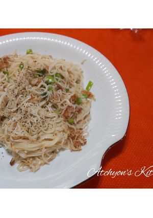 ゆで余った素麺で簡単!焼き素麺-レシピのメイン写真