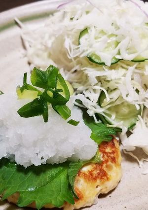 豆腐おろしそハンバーグ-レシピのメイン写真