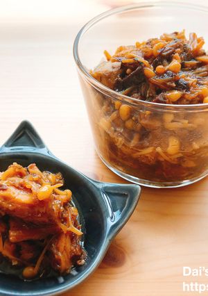 鯖缶でご飯のお供！鯖とえのきのなめ茸風-レシピのメイン写真