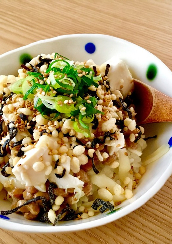 簡単のせるだけ★コク旨！なっとうふ丼-レシピのメイン写真