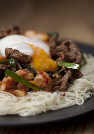 ガッツリおいしい！スタミナそうめん-レシピのメイン写真