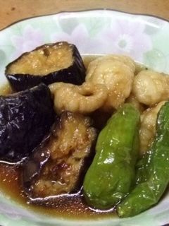 ハモと茄子の揚げ煮-レシピのメイン写真