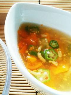 犬ご飯 夏野菜のとろりんスープ-レシピのメイン写真