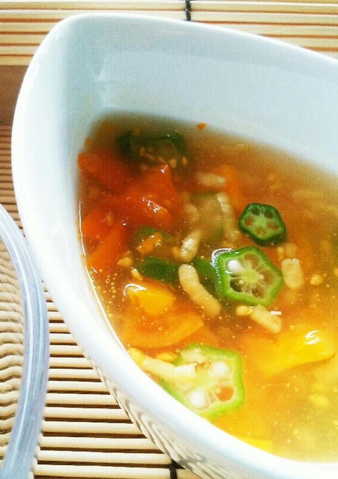 犬ご飯　夏野菜のとろりんスープ-レシピのメイン写真
