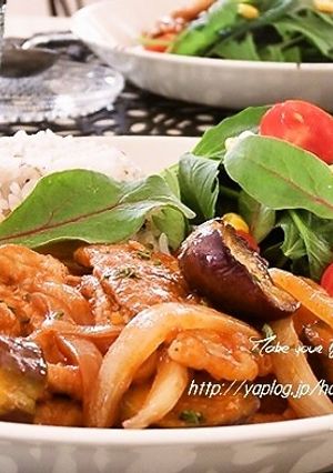 ランチに♪なすと豚肉のケチャップソテー-レシピのメイン写真