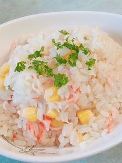 超簡単!炊飯器でなんちゃってカニピラフ-レシピのメイン写真