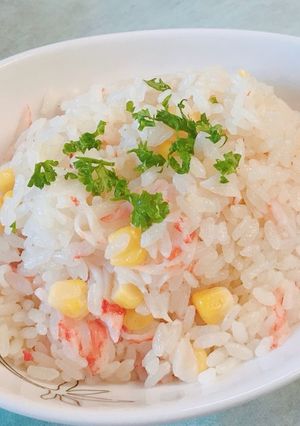 超簡単!炊飯器でなんちゃってカニピラフ-レシピのメイン写真