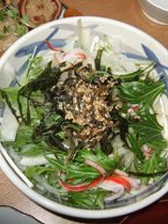 簡単:水菜+大根+じゃこのサラダ♪-レシピのメイン写真