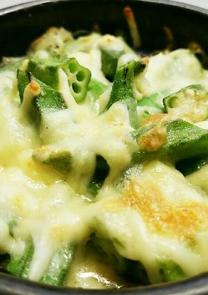 オクラのチーズ焼-レシピのメイン写真