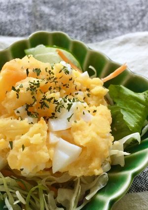 簡単たまごのあまーいポテサラ⑅*॰ॱ-レシピのメイン写真