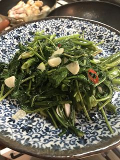 空芯菜(エンサイ)の炒めもの-レシピのメイン写真