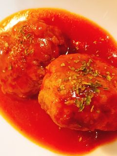 トマト煮込みハンバーグ-レシピのメイン写真