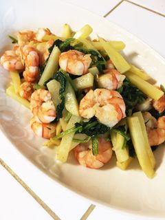 海老と野菜のガーリック炒め-レシピのメイン写真