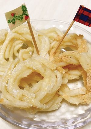 カリカリもちもち☆ヘルシーうどんドーナツ-レシピのメイン写真