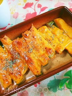 簡単節約♪かぼちゃの皮のチーズ焼き-レシピのメイン写真
